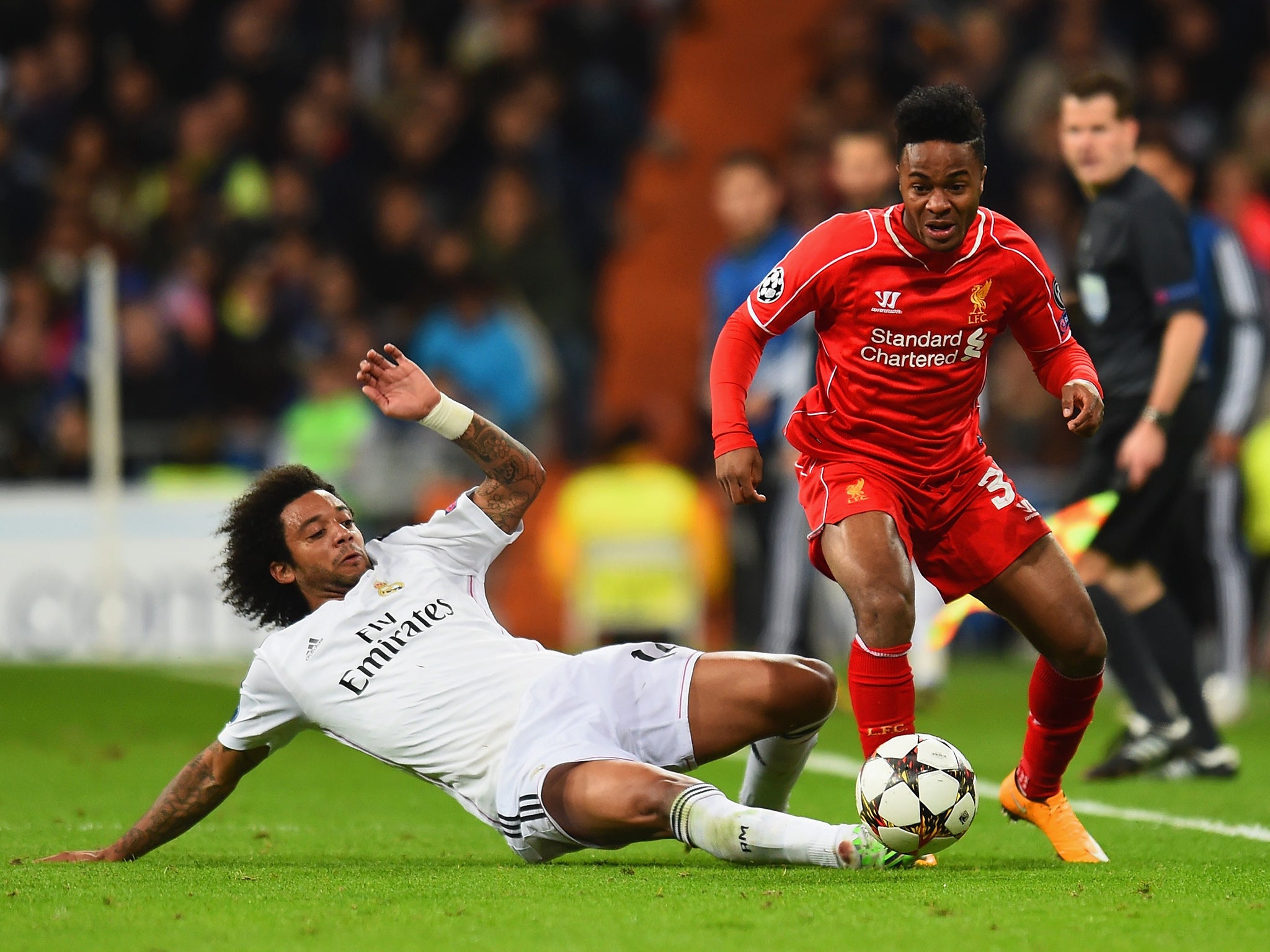 Raheem Sterling was one of the regular first-team players absent from the team that played Real