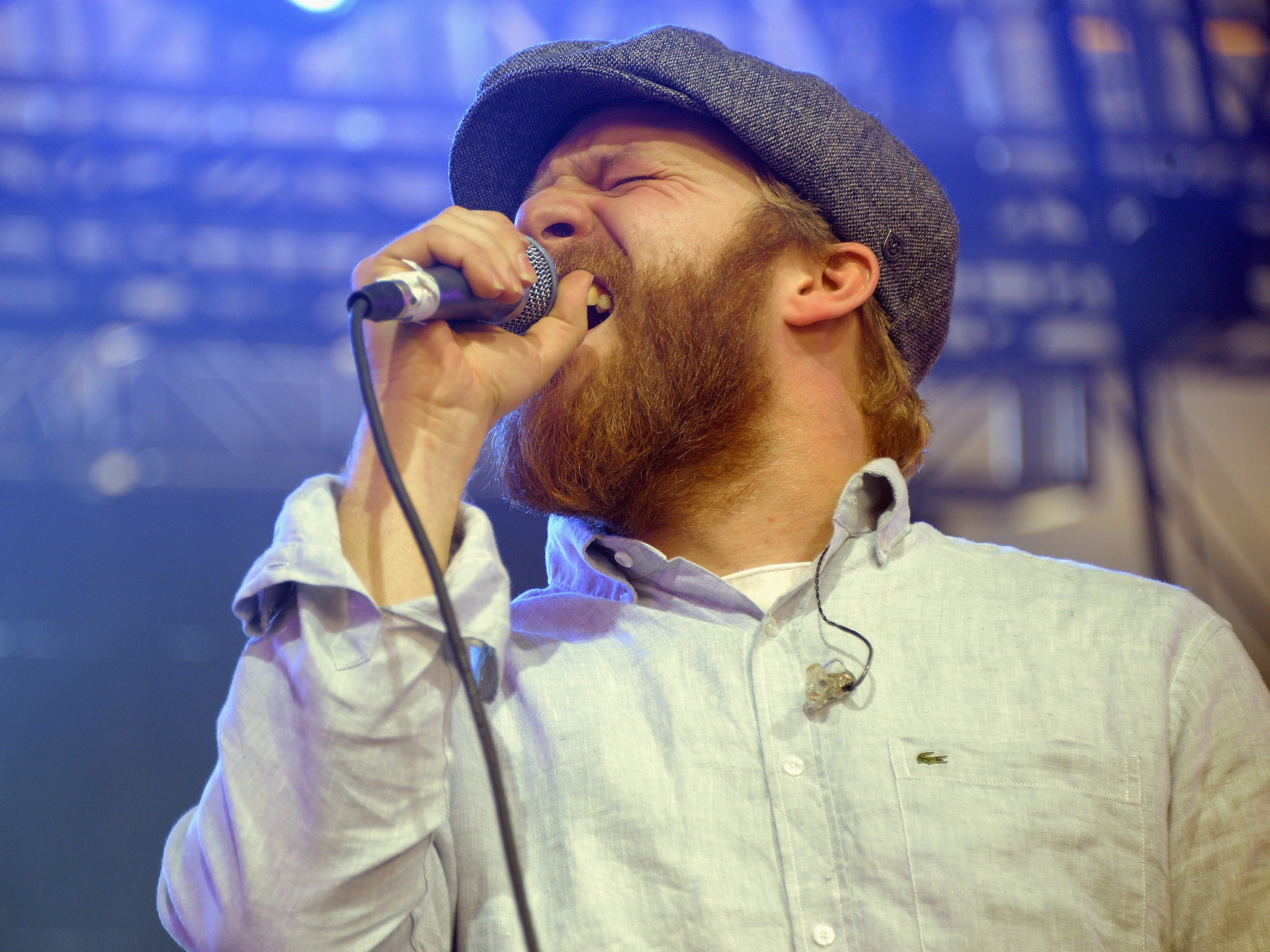 Musician Alex Clare performs onstage during day 3 of the 2013 Coachella Valley Music And Arts Festival at The Empire Polo Club on April 14, 2013 in Indio, California.