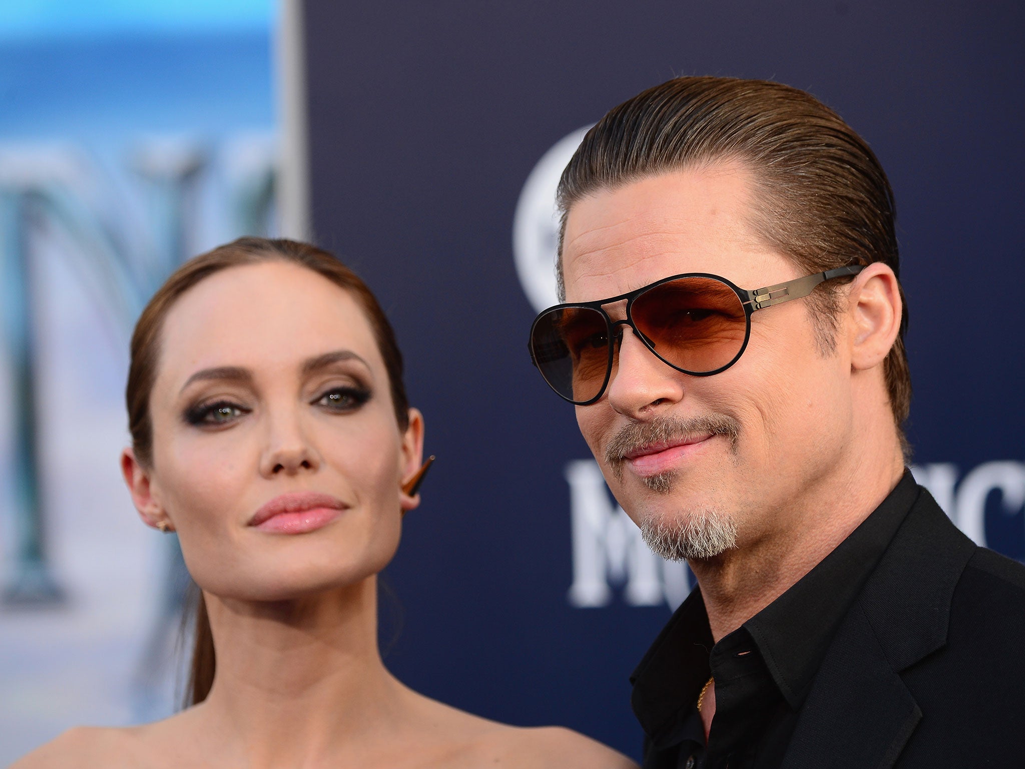 Angelina Jolie and Brad Pitt pictured together in May this year