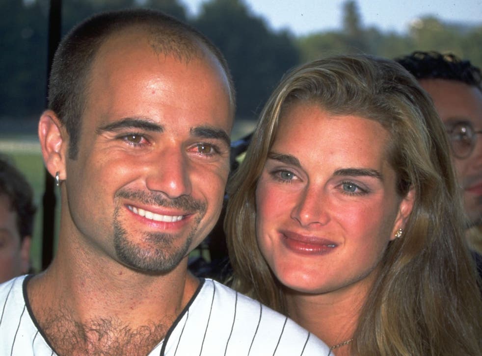 Brooke Shields and Andre Agassi in the Nineties