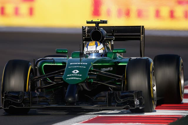 Marcus Ericsson driving for Caterham at the Russian Grand Prix earlier this year