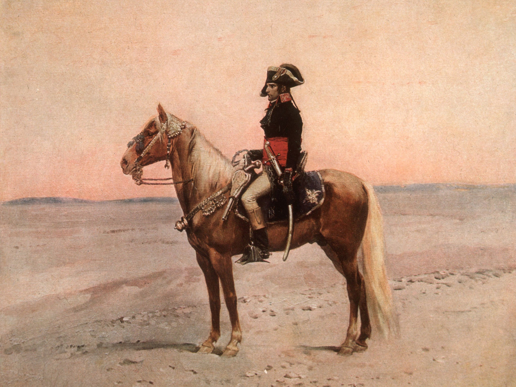 Circa 1811: Emperor Napoleon I of France (1769 - 1821), known as Bonaparte. Original Artwork: Painting by Edouard Detaille
