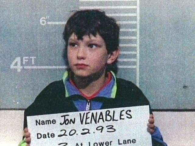 Jon Venables was ten when he killed two-year-old James Bulger