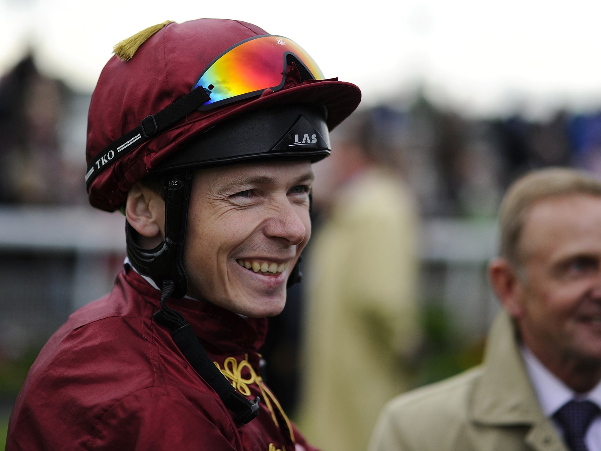 Jamie Spencer rides Dashing Star in the November Handicap on his farewell to the
British Turf