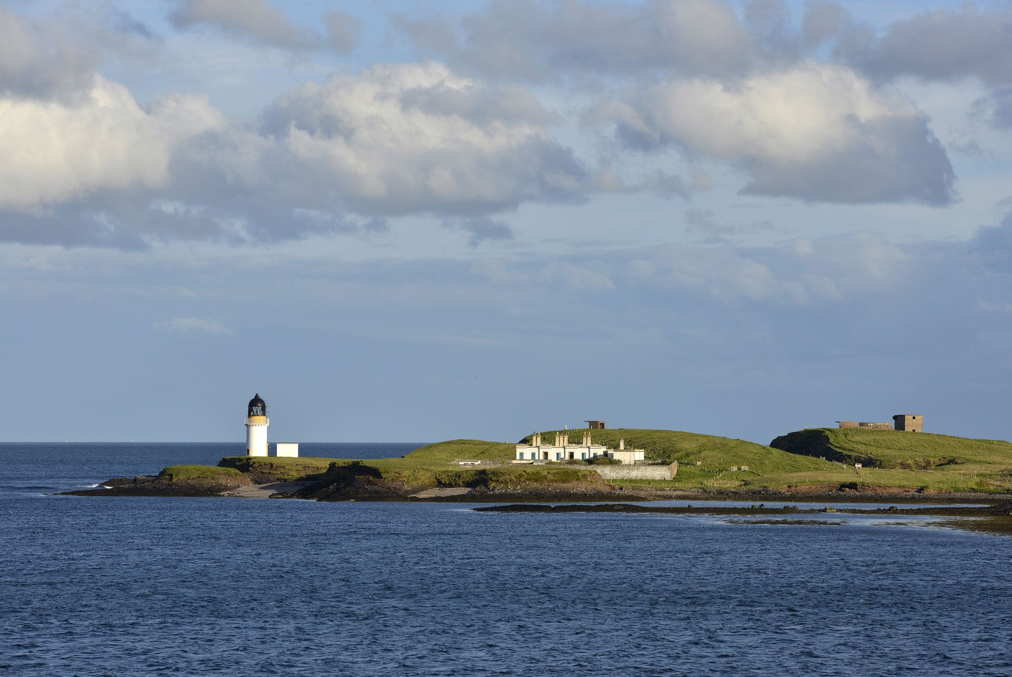 Remote: The lighthouse at the entrance to Stornoway's harbour