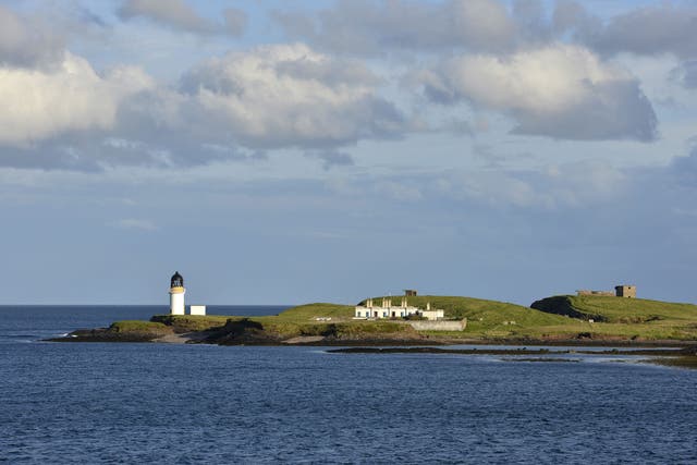 Remote: The lighthouse at the entrance to Stornoway's harbour