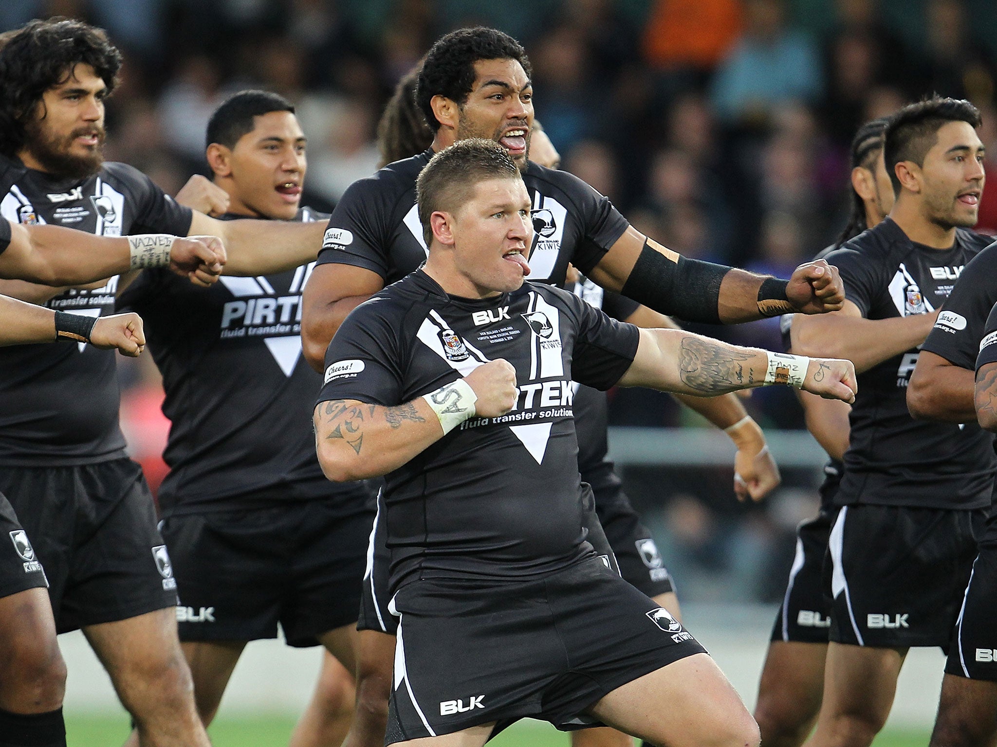 New Zealand do the haka before kick-off