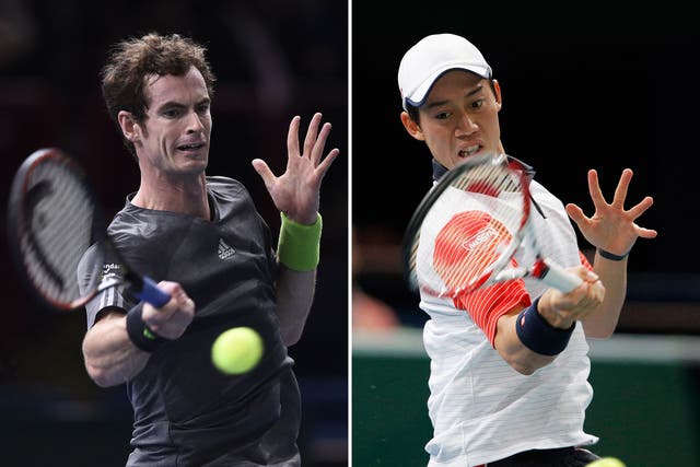 Andy Murray and Kei Nishikori
