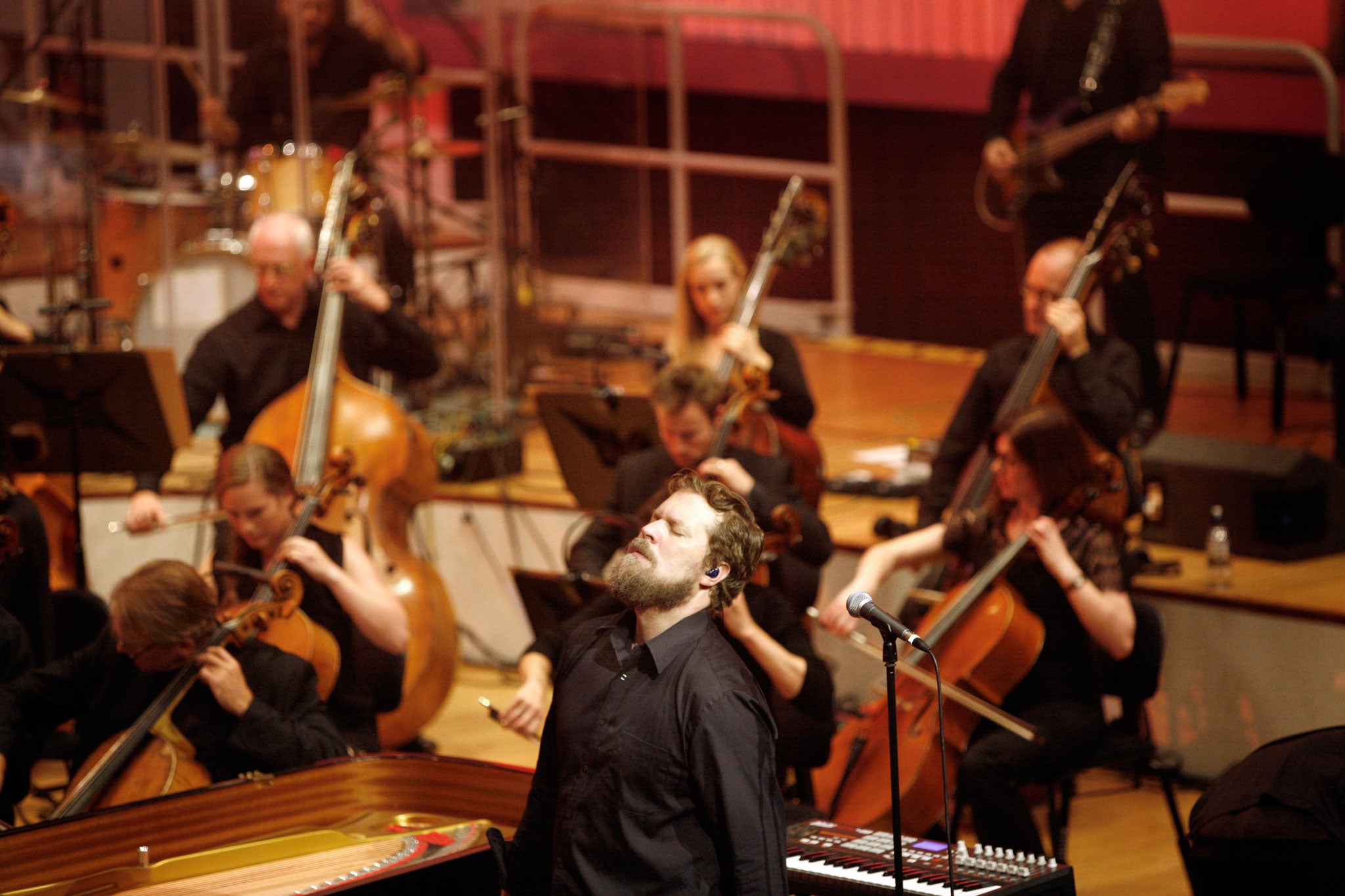 Grant before his performance with the BBC Philharmonic in Salford, Manchester