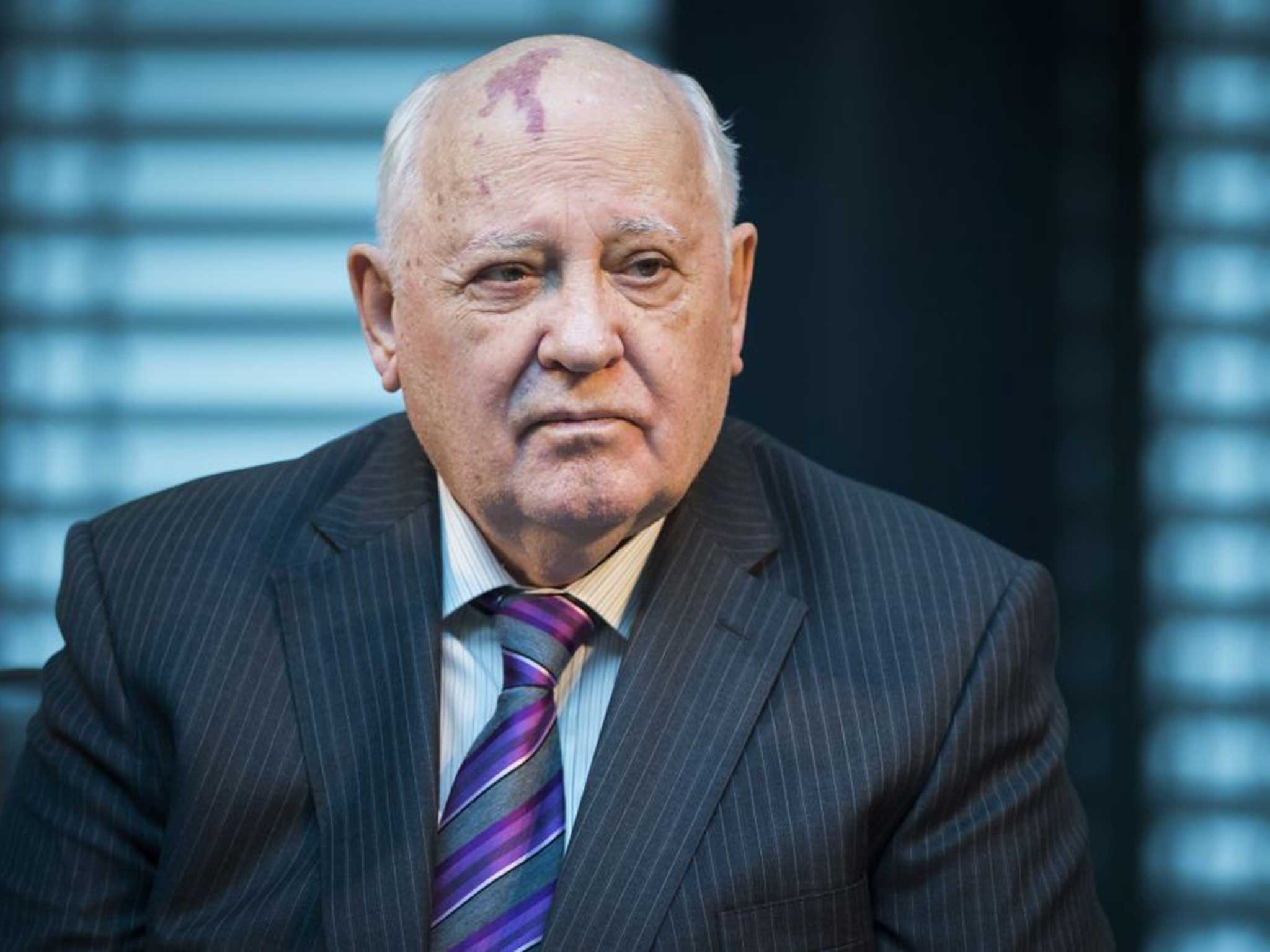 Gorbachev spoke at an event commemorating the fall of the Berlin Wall