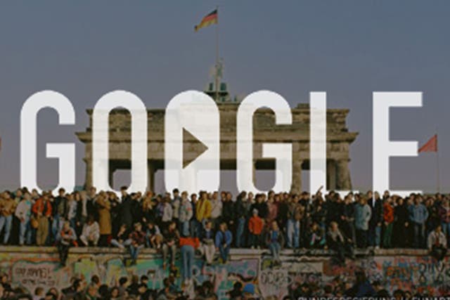 Google Doodle commemorates fall of the Berlin Wall