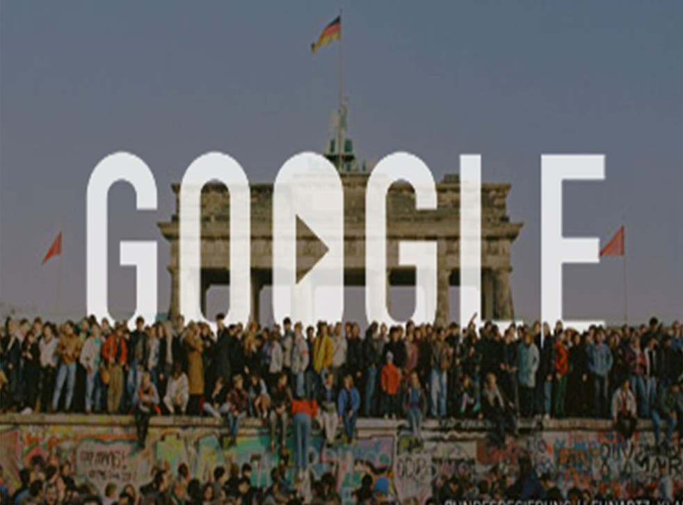Google Doodle commemorates fall of the Berlin Wall