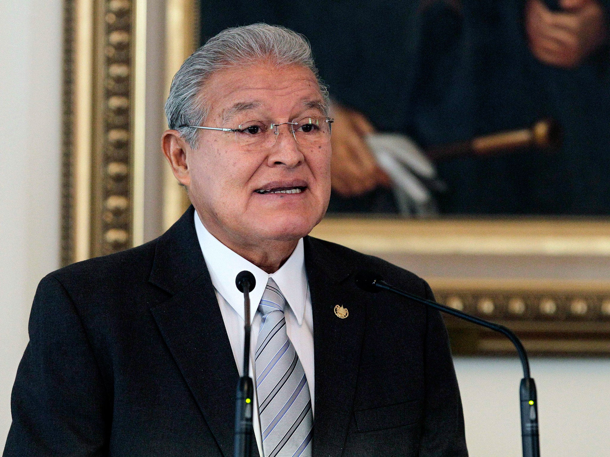 President Sánchez Cerén (Picture by Nestor Polanco)