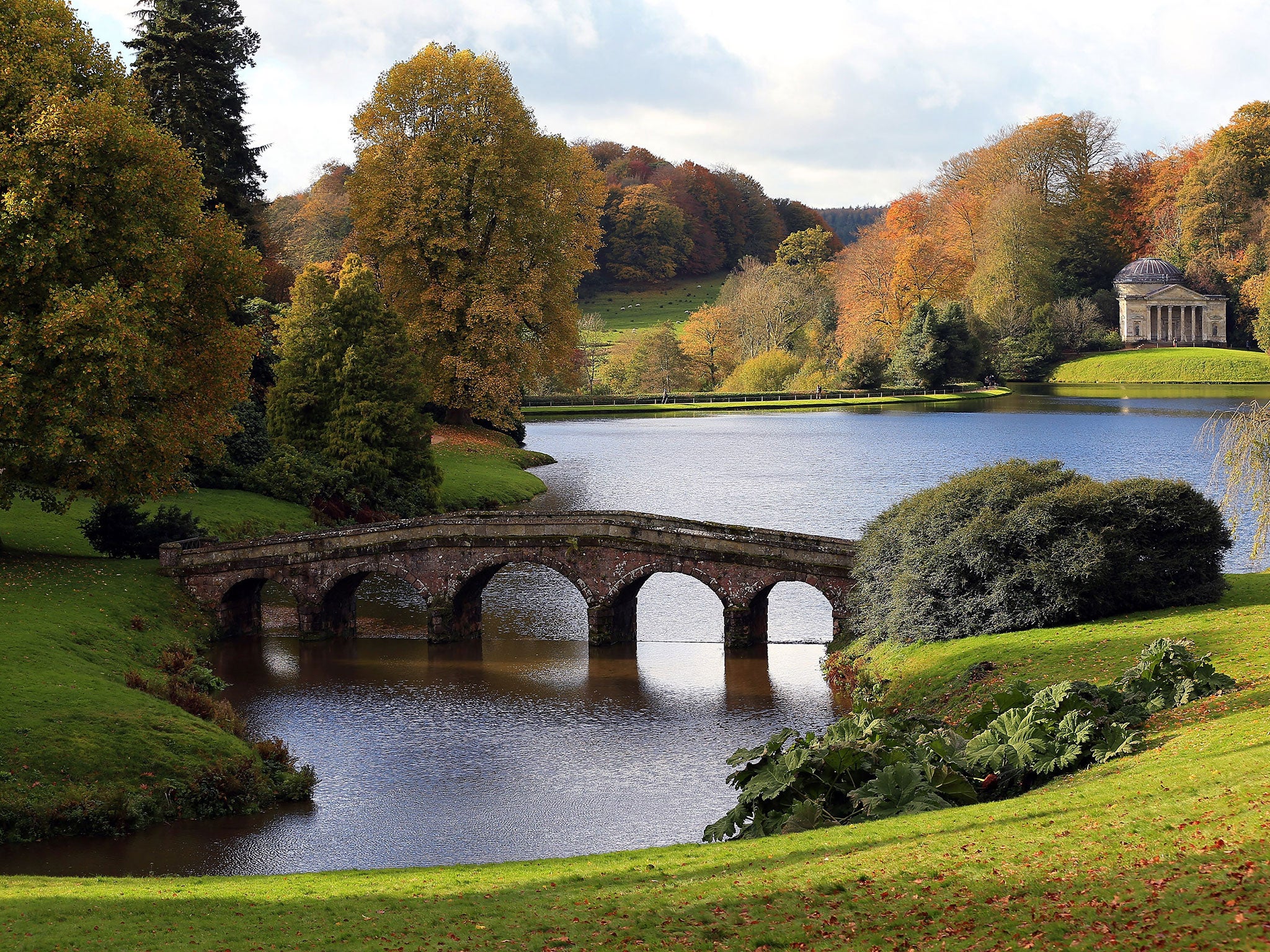 The gardens at the National Trust’s mansion at Stourhead