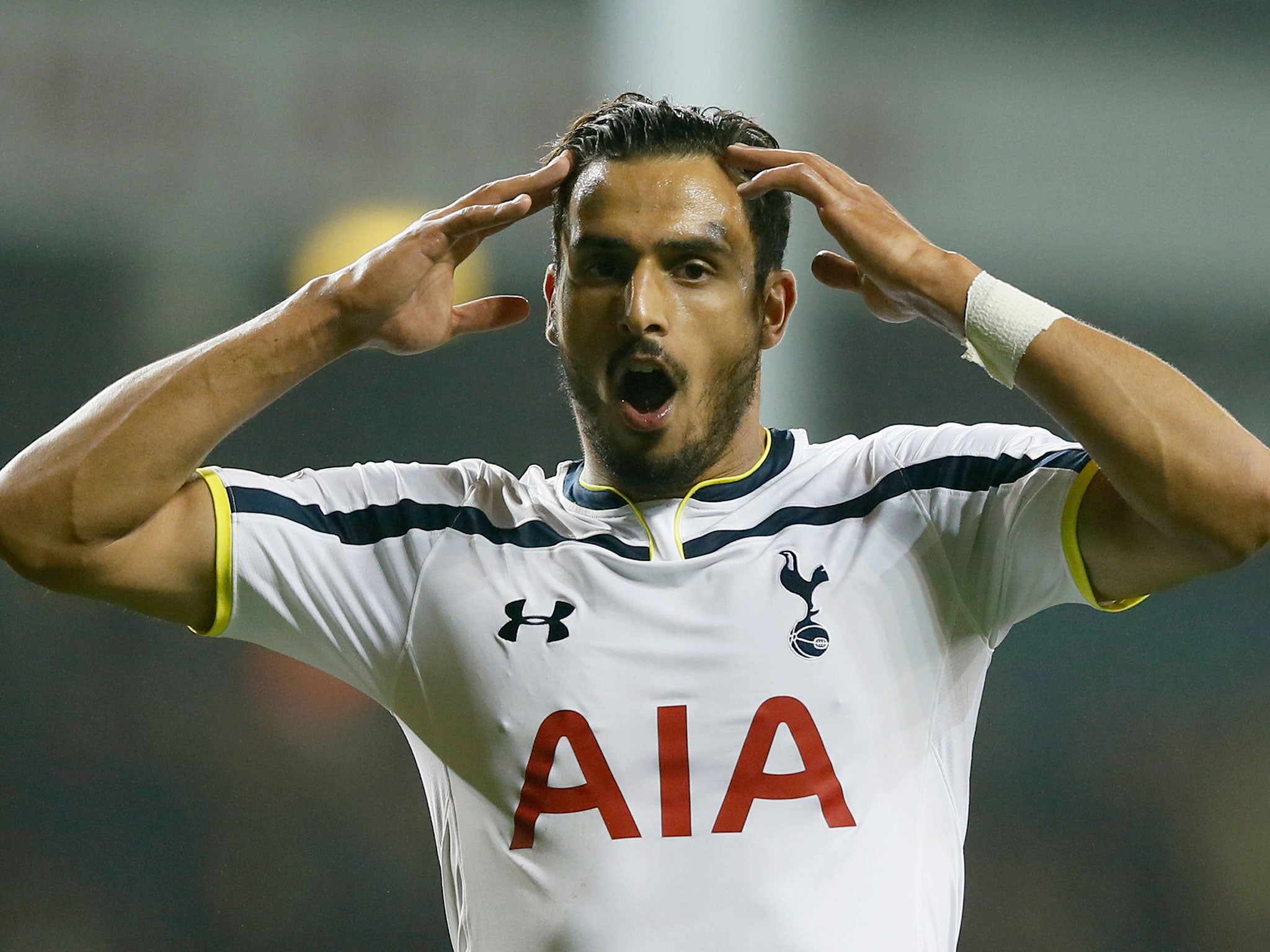 Net gains: Nacer Chadli is reaping the rewards of his improved fitness