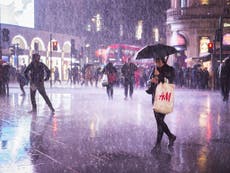 Flood warnings issued as forecasters predict a month of storms, wind and heavy rain to batter Britain