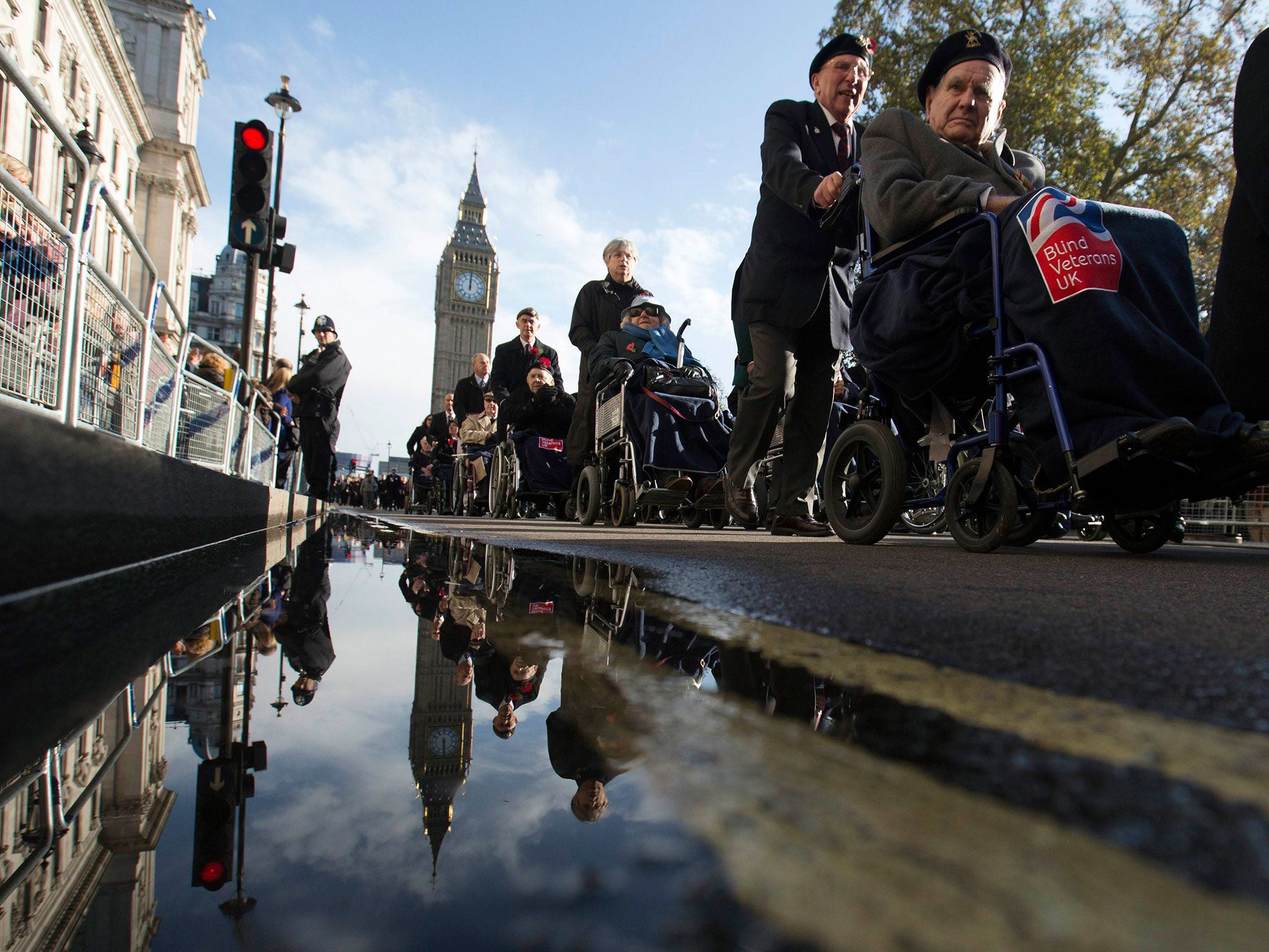 Veterans parade through central London