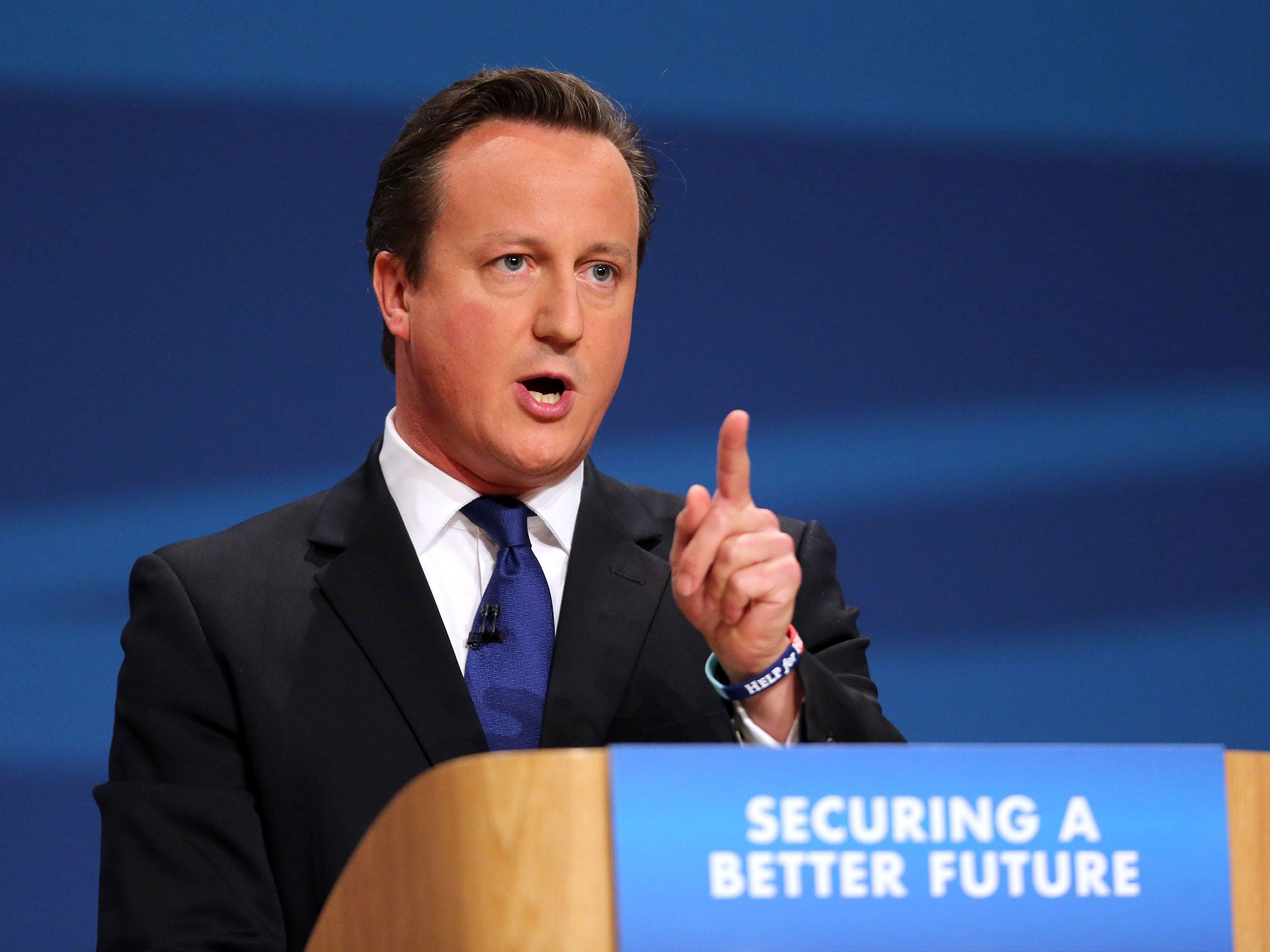 David Cameron gives a speech to the Confederation of British Industry (CBI)