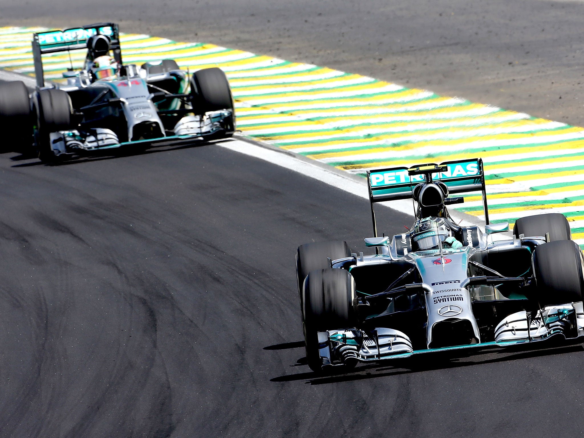 Nico Rosberg and Lewis Hamilton will battle for the title on Sunday