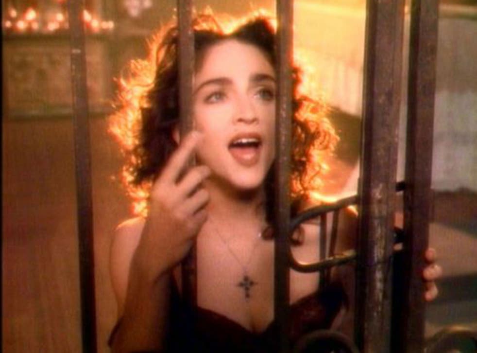 Madonna in the video for 'Like A Prayer'