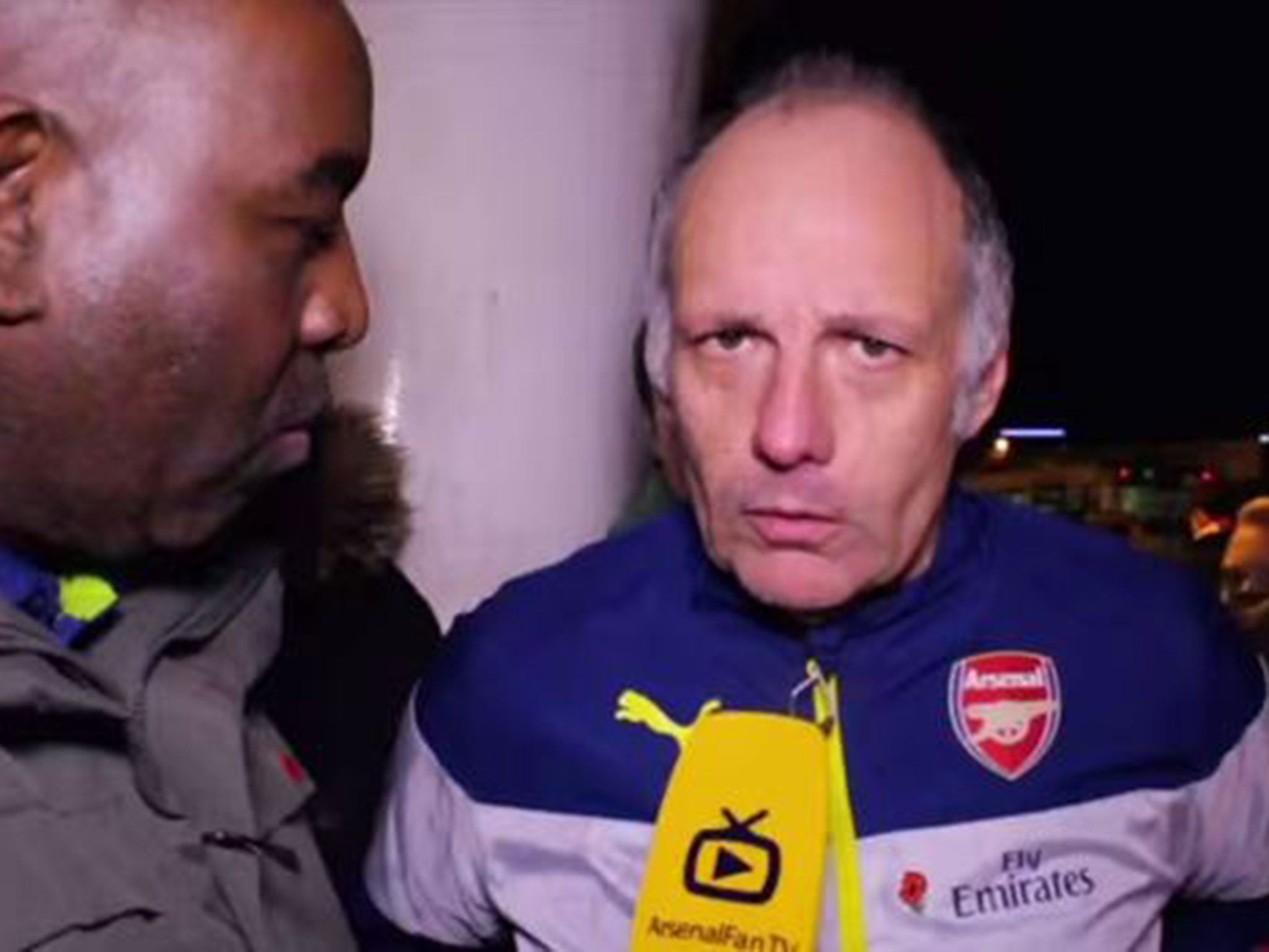 Swansea vs Arsenal Irate Arsenal fan Claude given social media treatment after fan reaction video goes viral The Independent The Independent