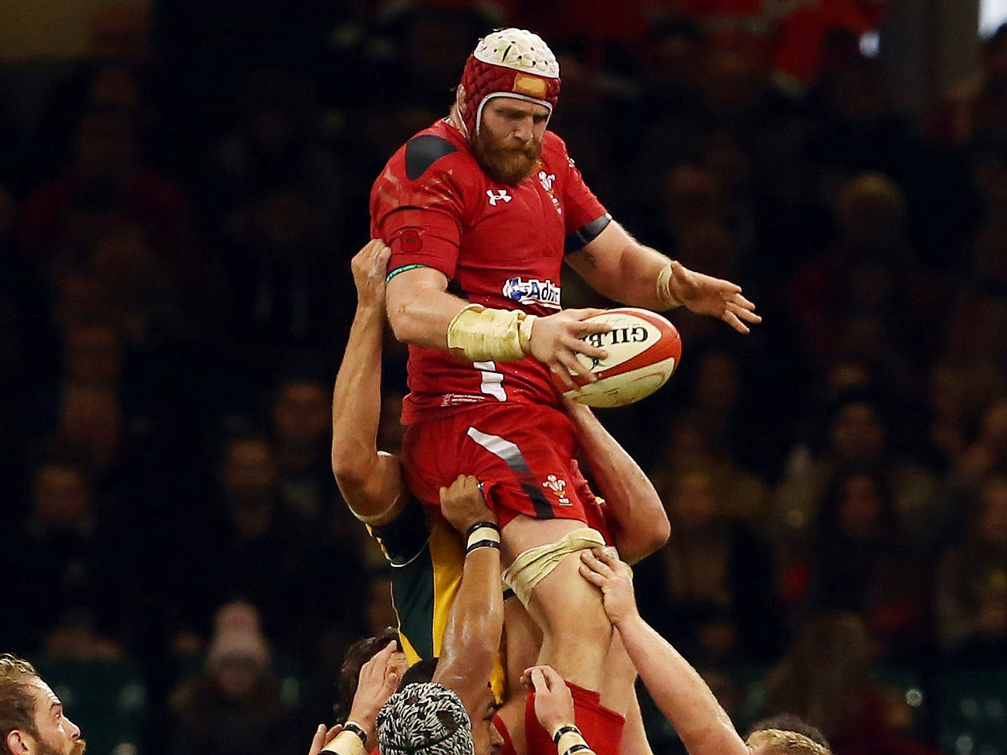 Wales second-row Jake Ball