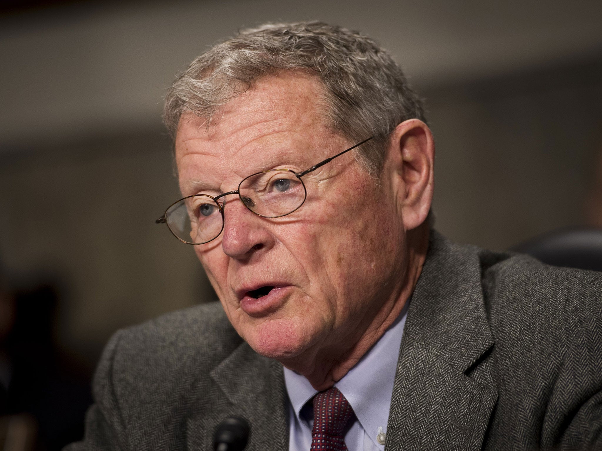 Senator Jim Inhofe believes God will determine the Earth’s climate, not human beings