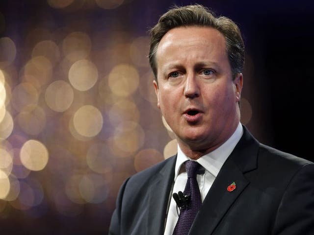 David Cameron spoke at the Lord Mayor's banquet 