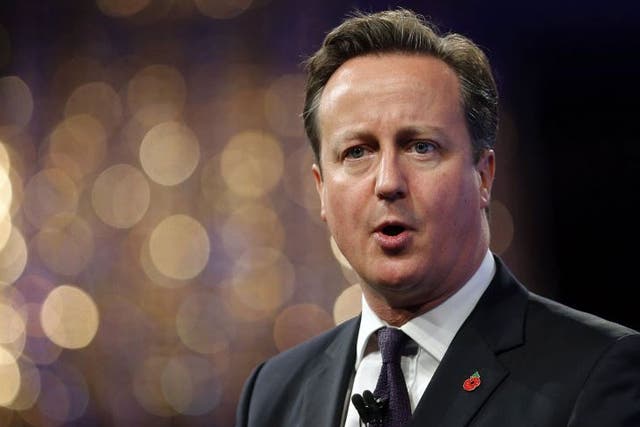 David Cameron spoke at the Lord Mayor's banquet 