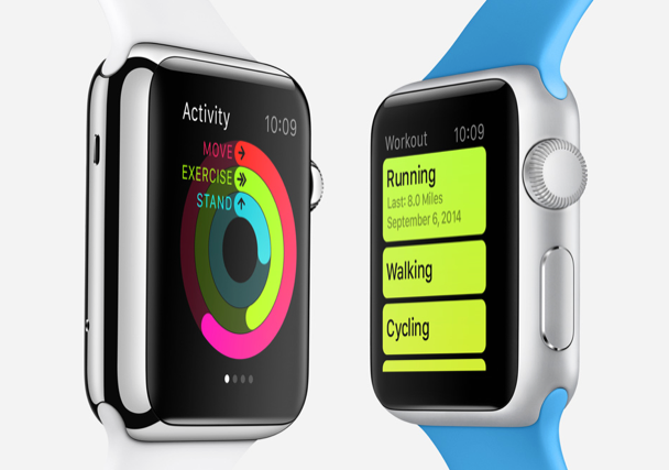 The Apple Watch will track users' movement and pulse throughout the day, nudging them to move more.