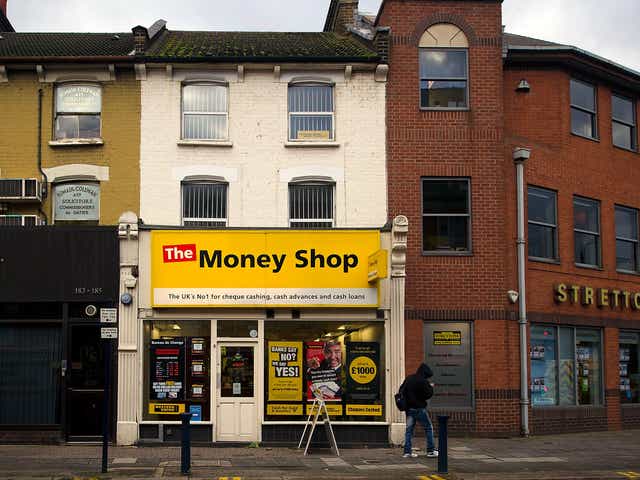 A Pay day loans shop in Walthamstow high street on on November 1, 2012 in London, England.