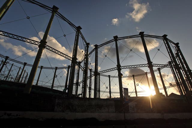 Gas holders in south London (Getty Images)