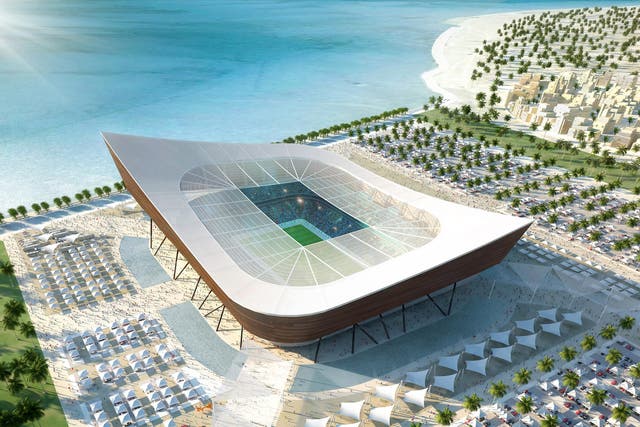 What the Al-Shamal Stadium in Al-Shamal, Qatar, will look like