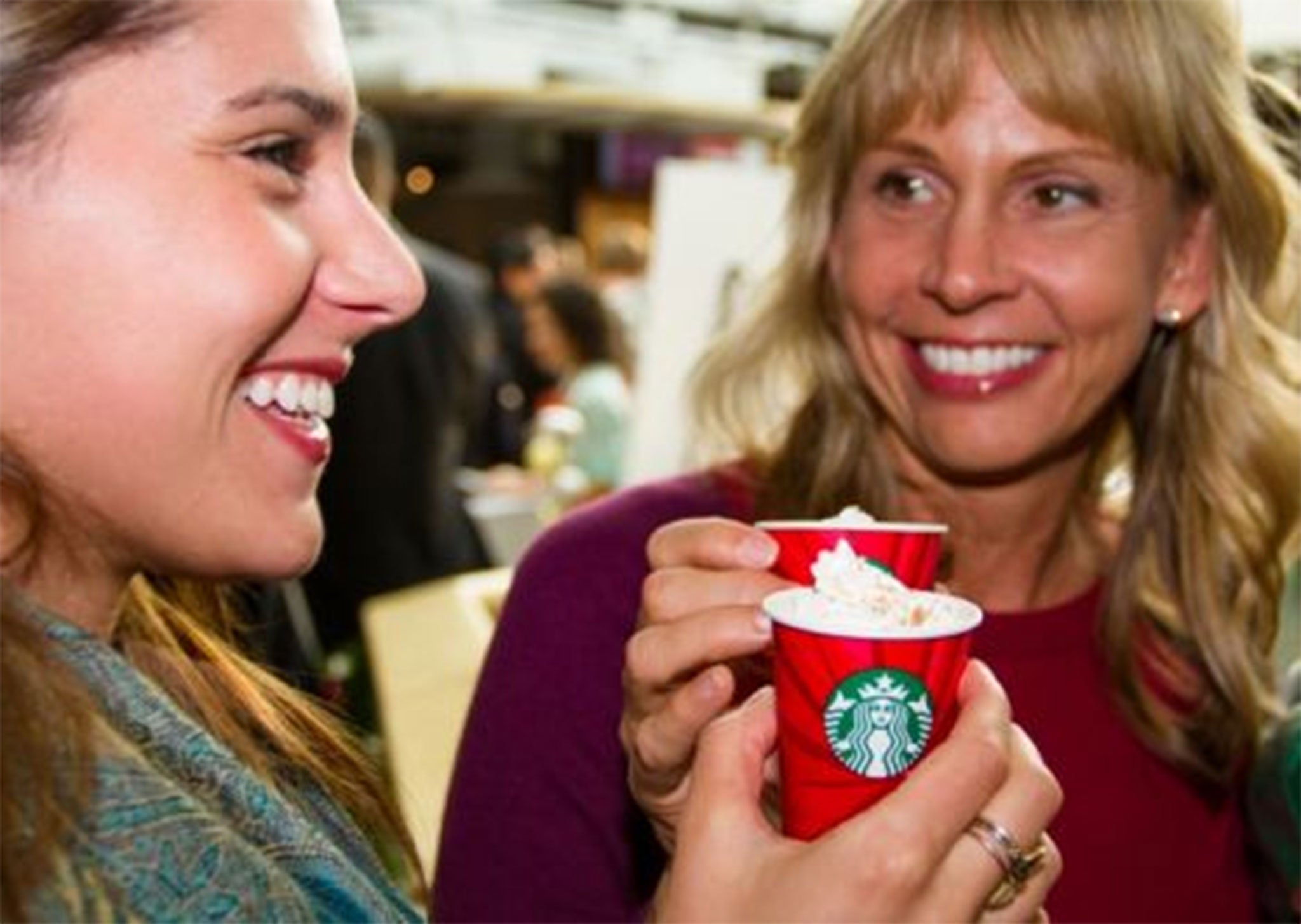 These people seem to be enjoying the new drink, at least (Starbucks)