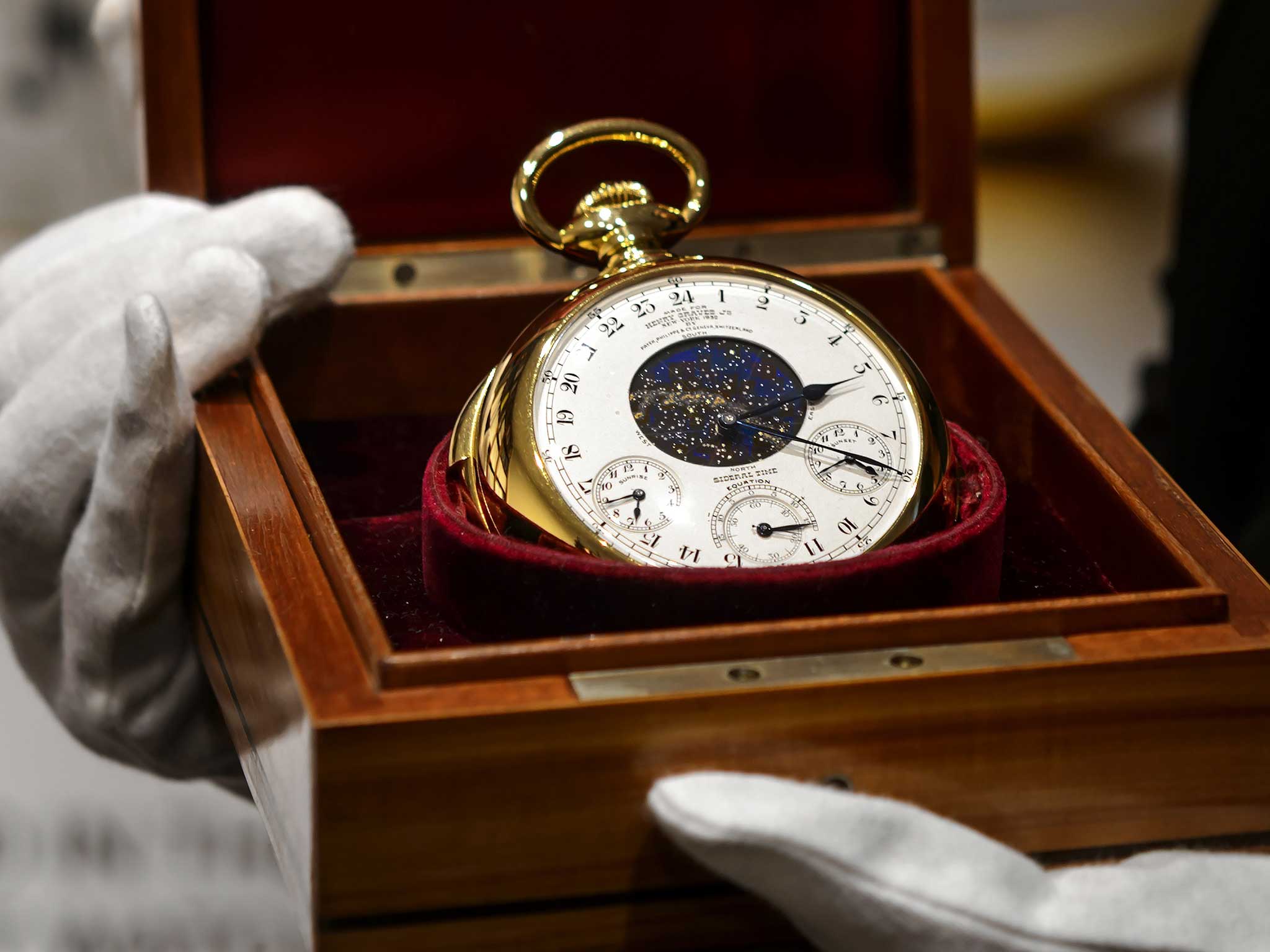 Graves Supercomplication watch sold at auction for record breaking 20 million Swiss francs The Independent The Independent