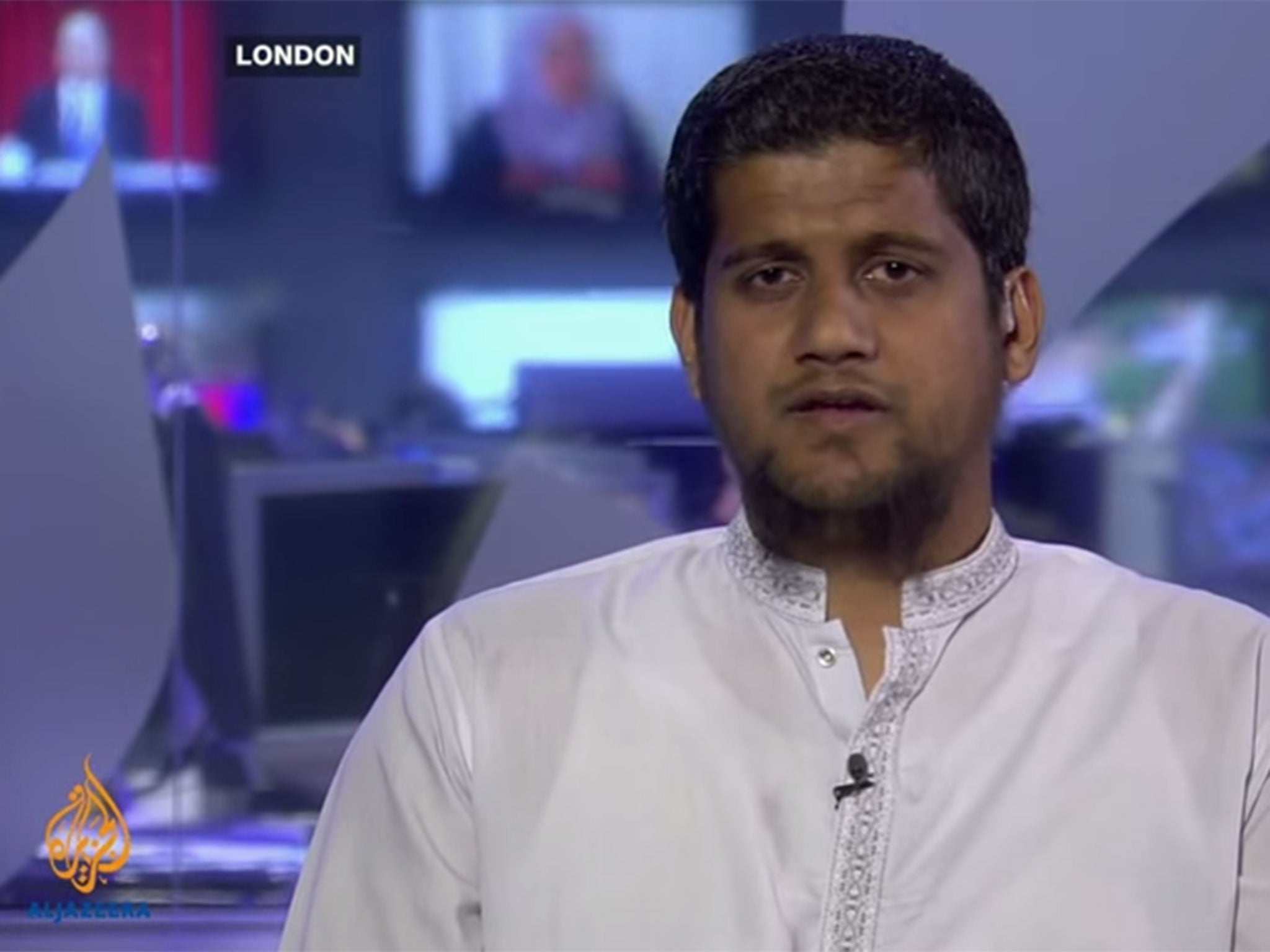 Abu Rumaysah appears as a talking head throughout a 20-minute programme for Aljazeera - at one point being identified simply as 'a British Muslim'