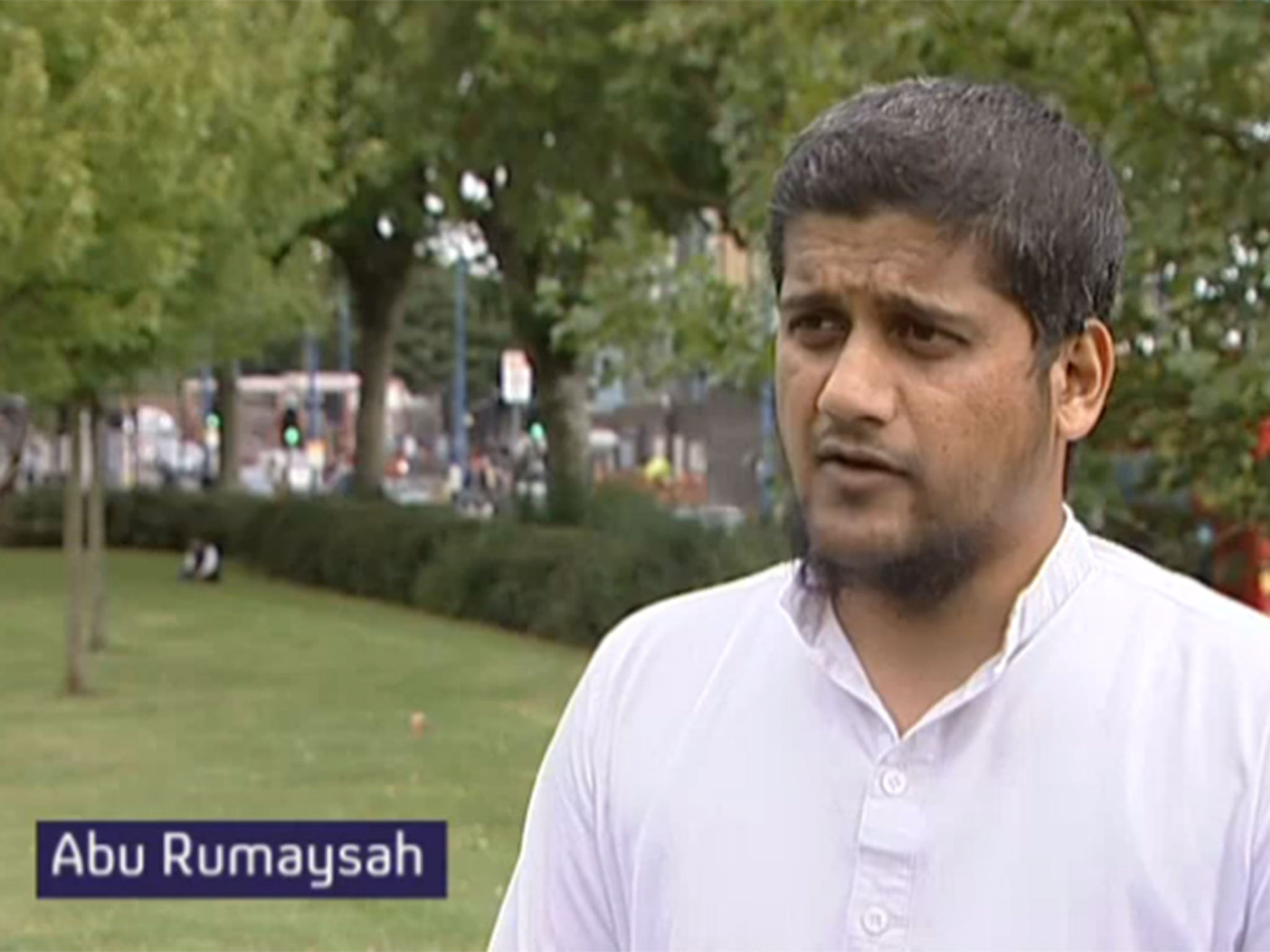 Abu Rumaysah tells Channel 4 News he 'hopes to live under the Islamic State'