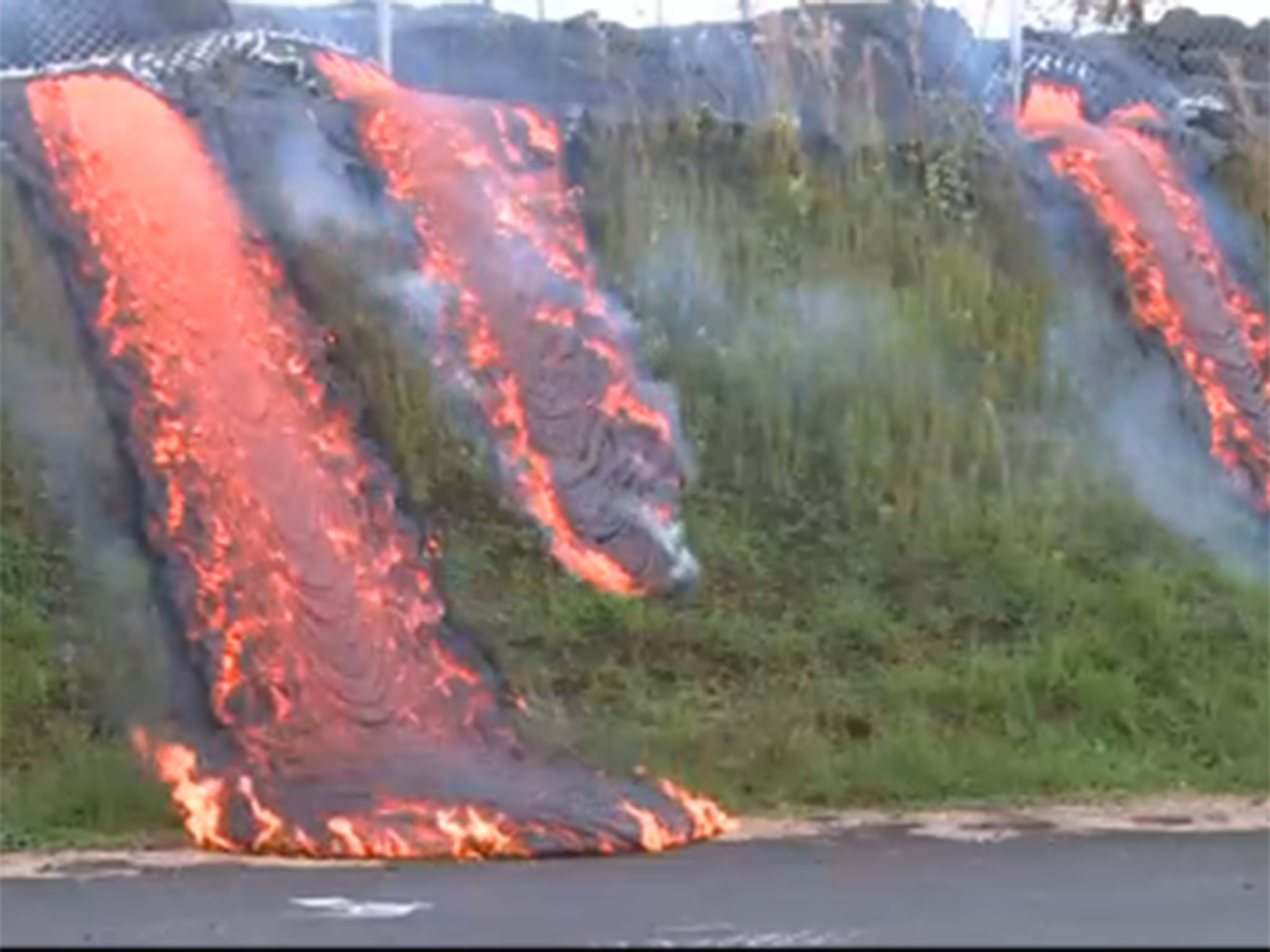 Lava flow continues to sweep across Hawaii.