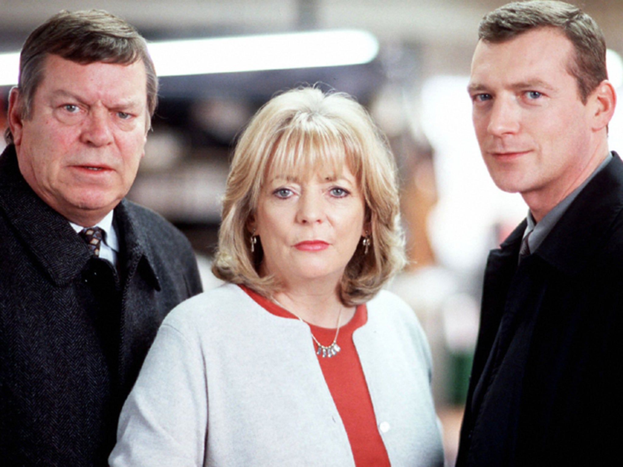 Dalziel (Warren Clarke), Marion Mattis (Alison Steadman) and Pascoe (Colin Buchanan).