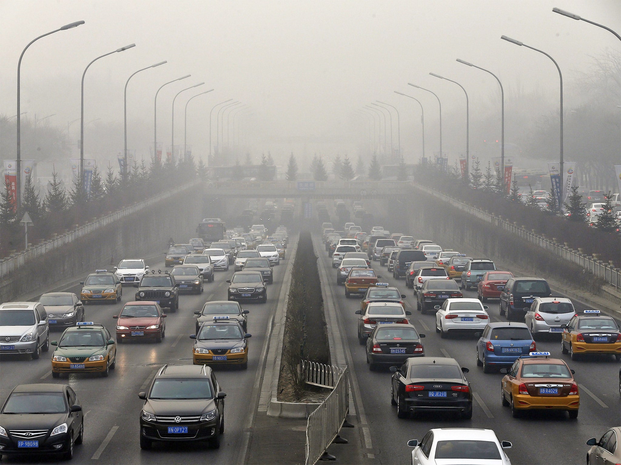 Heavy industry is the main cause of the pollution in Beijing, China