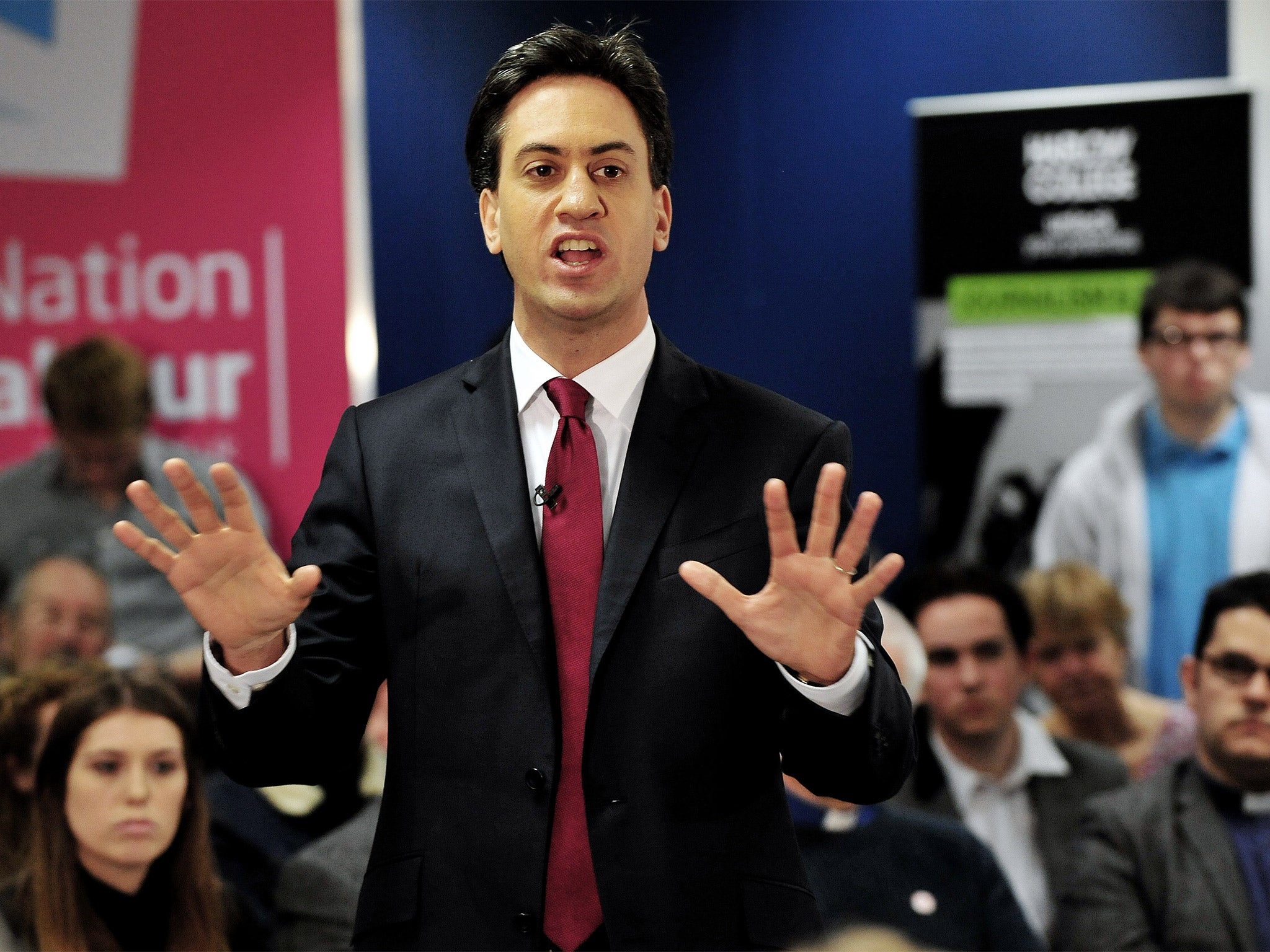 Ed Miliband on a visit to Harlow College with Harlow’s Labour parliamentary candidate Suzy Stride