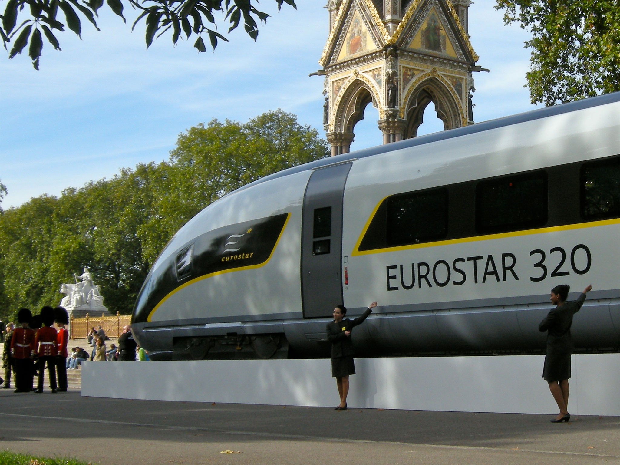 File: A model of the e320 is shown off in London's Hyde Park in 2010