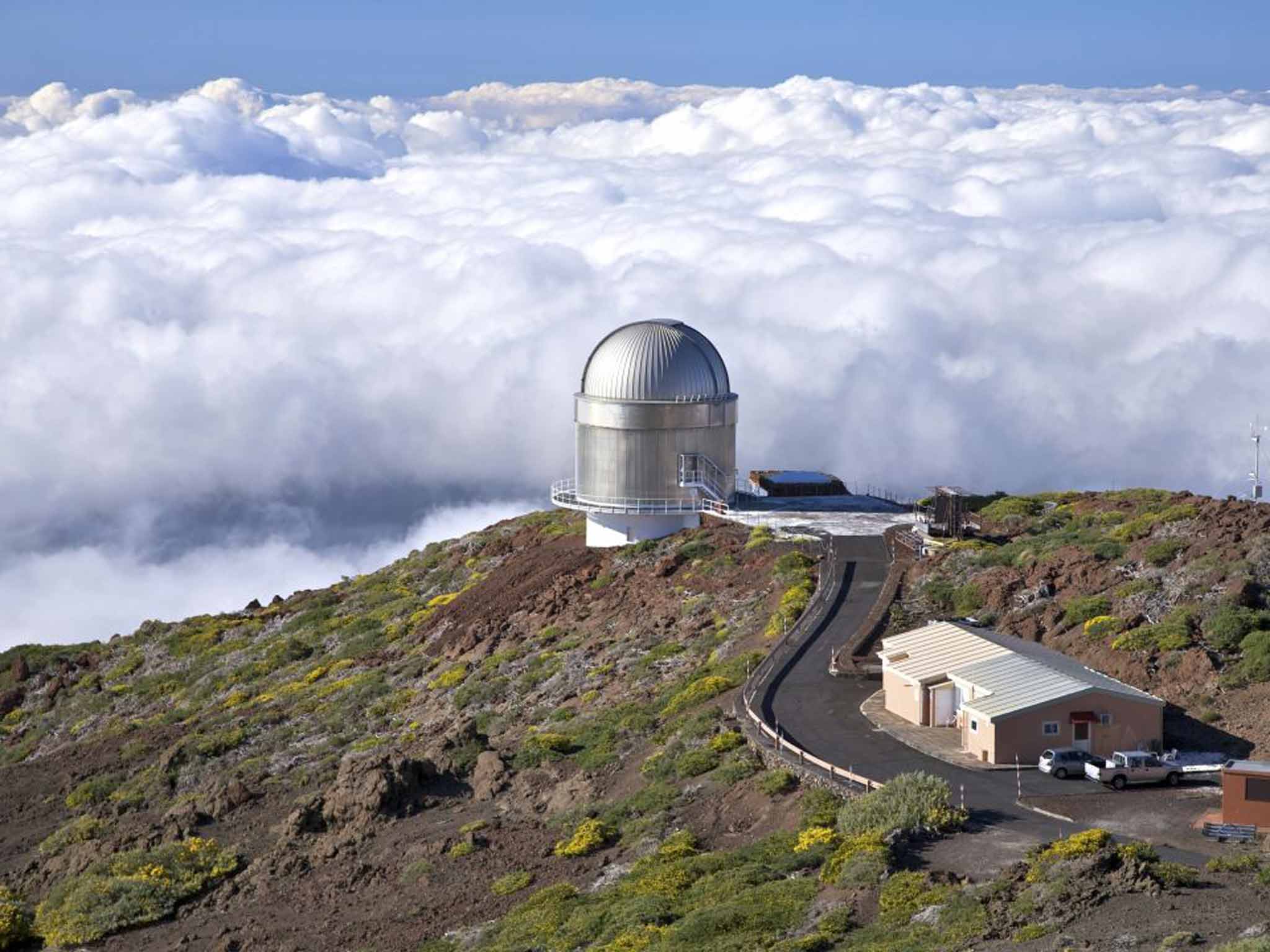 You can visit the La Palma observatory, but only by day