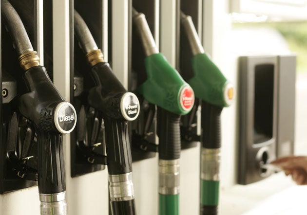 Petrol prices have fallen more than 8p to 123.1p, but as oil is priced in dollars UK drivers are yet to feel the full benefit