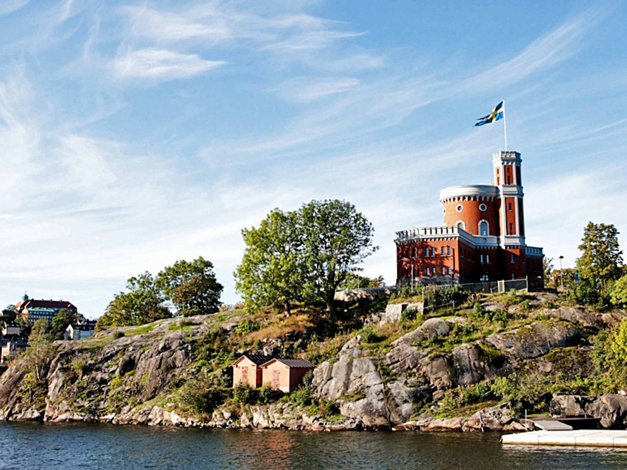 Take a dip: Kinnear was seduced by Stockholm's islands