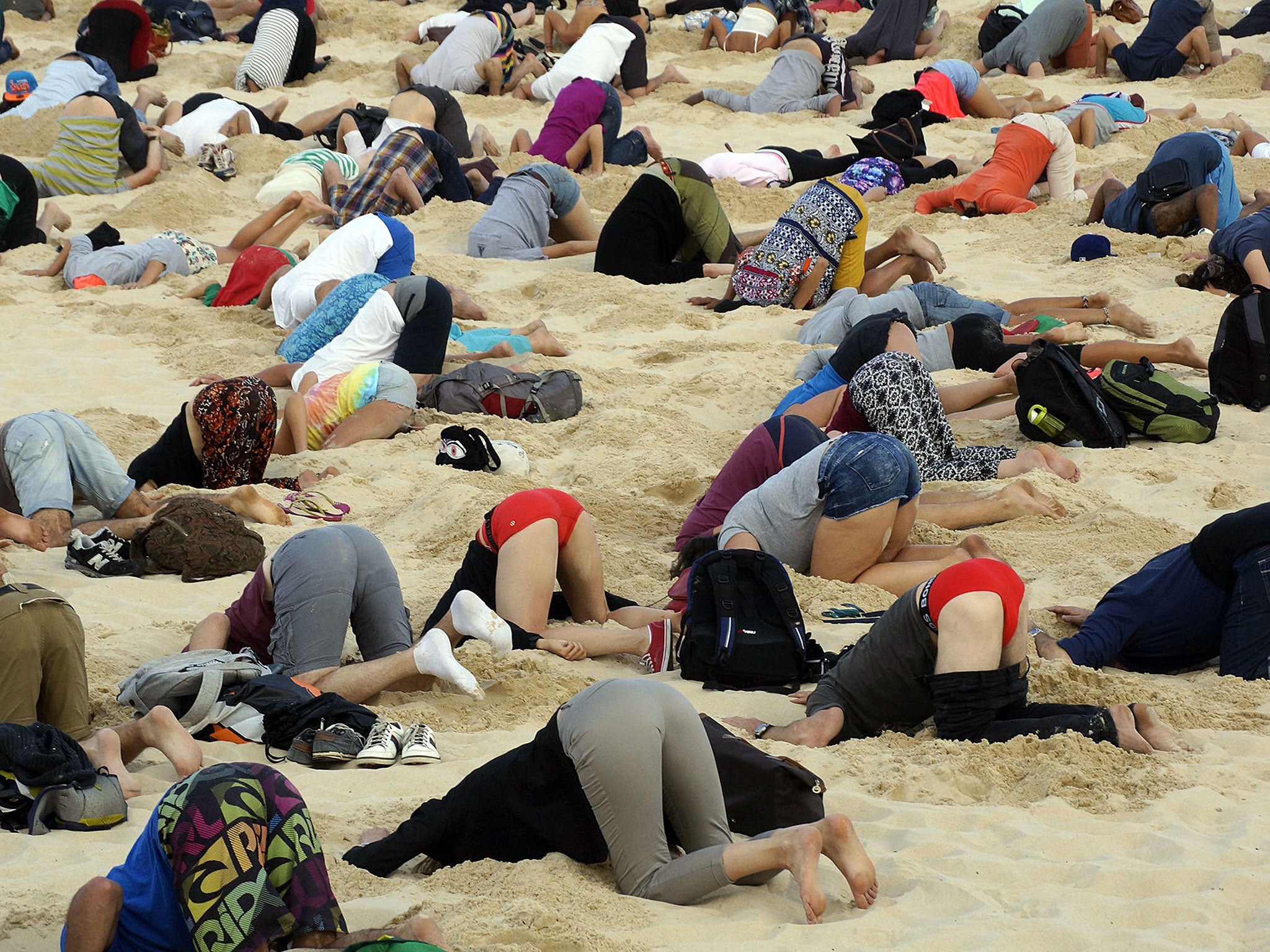 G20 Australians bury their heads in the sand literally over Tony