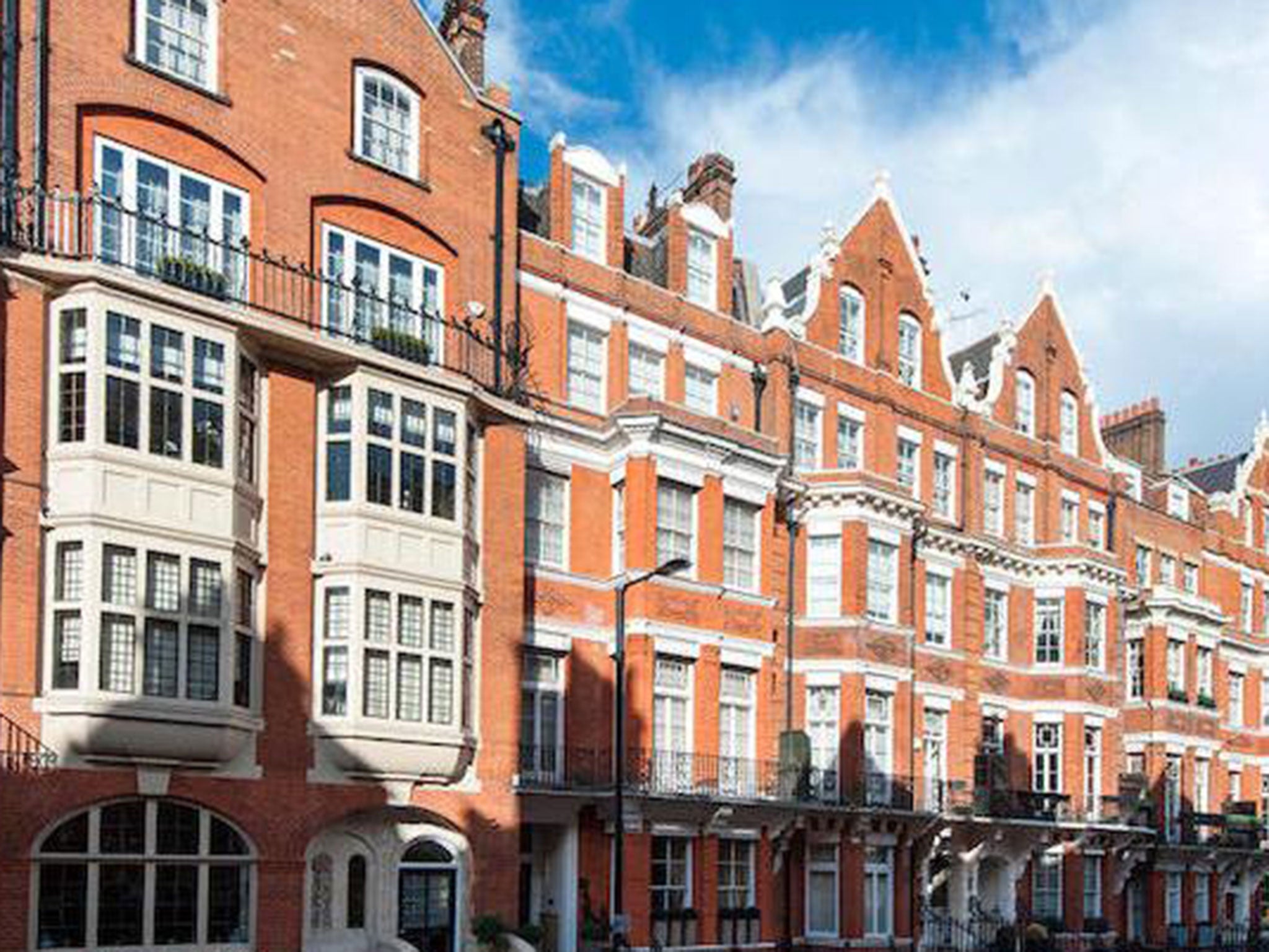 A flat on Green Street, west London, is on sale for £4.75 million