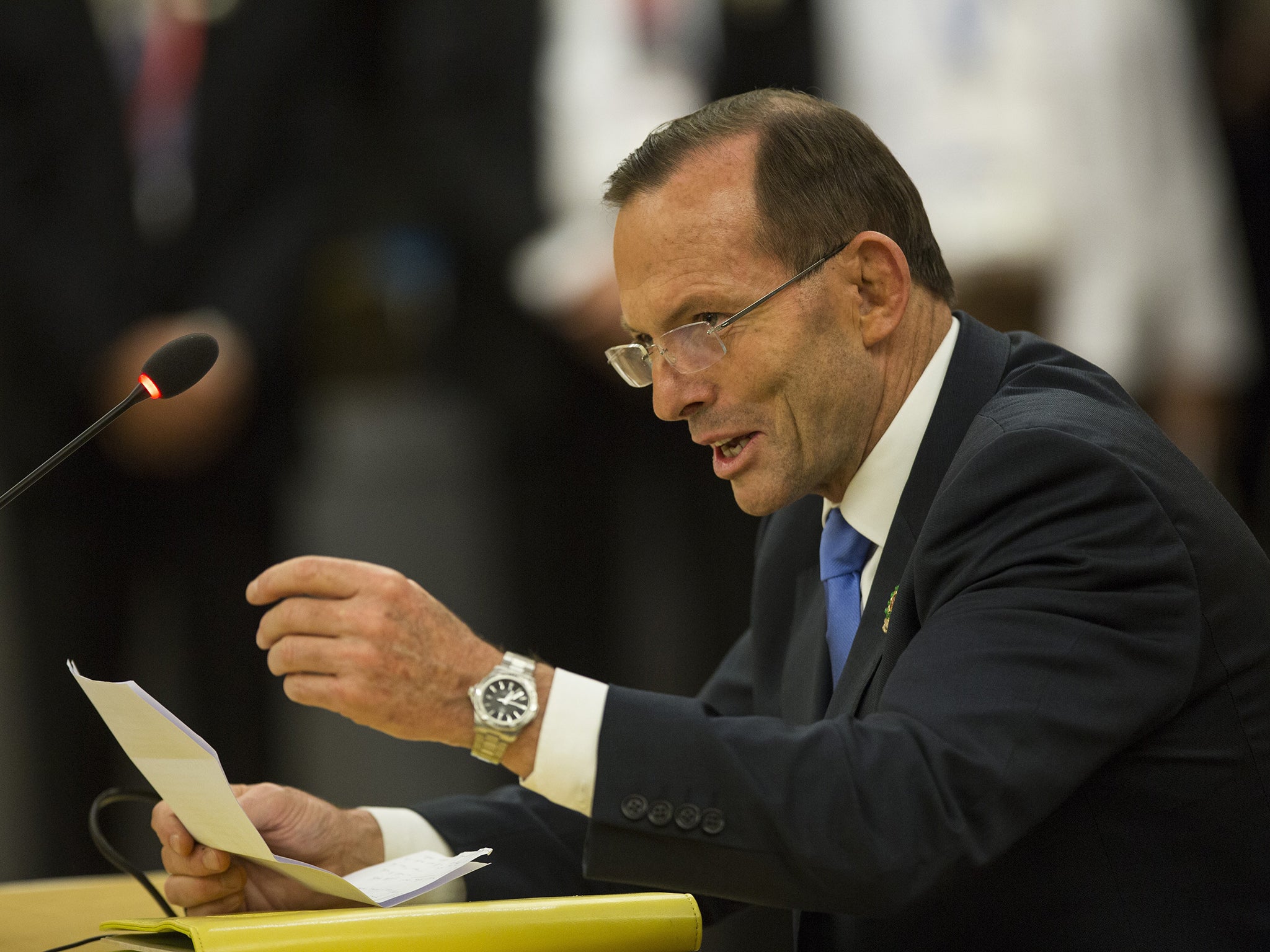 Tony Abbott has scrapped a carbon tax and is trying to reduce renewable energy targets