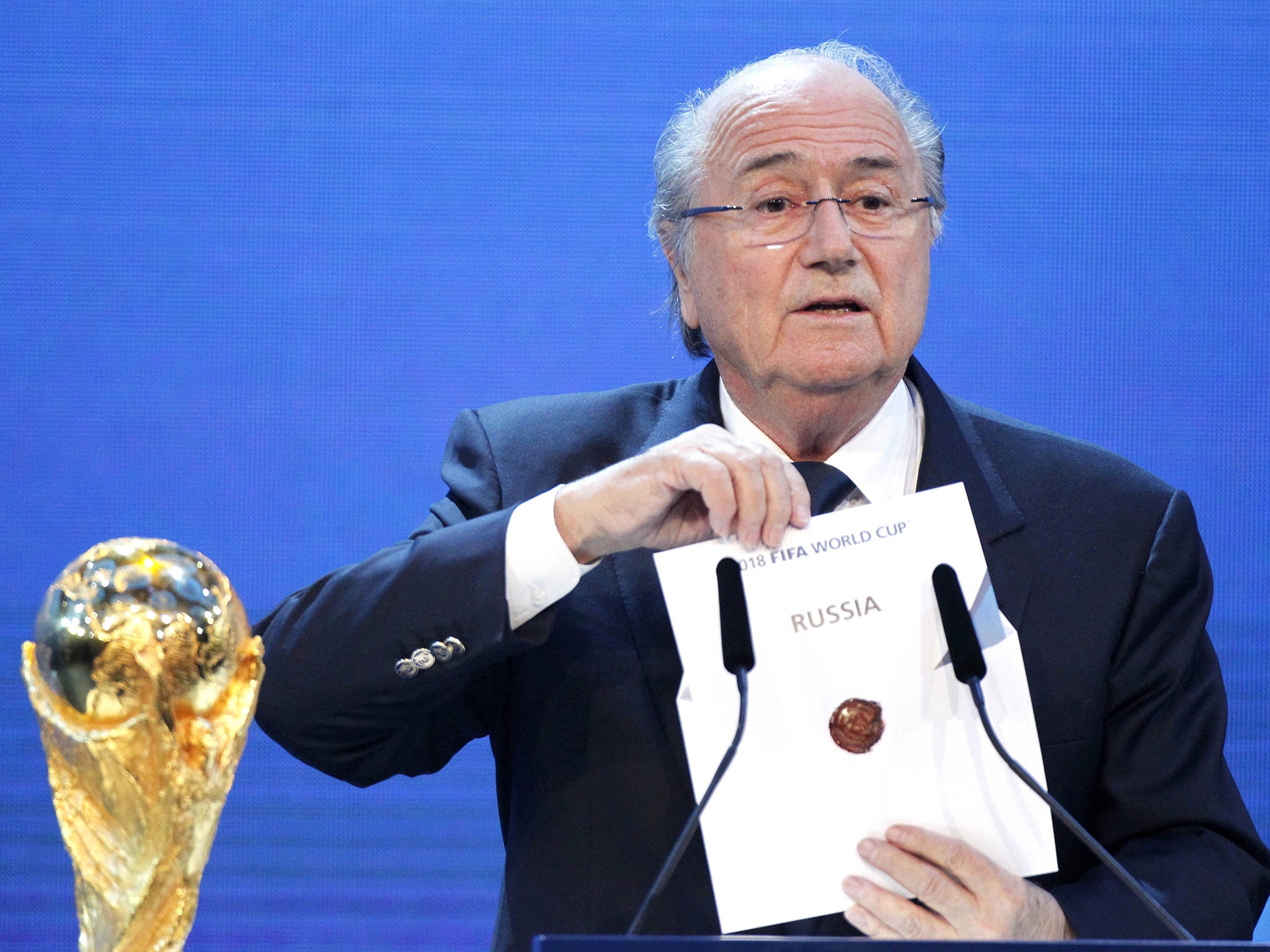 Fifa president Sepp Blatter has expressed surprise at Michael Garcia’s resignation (AP)