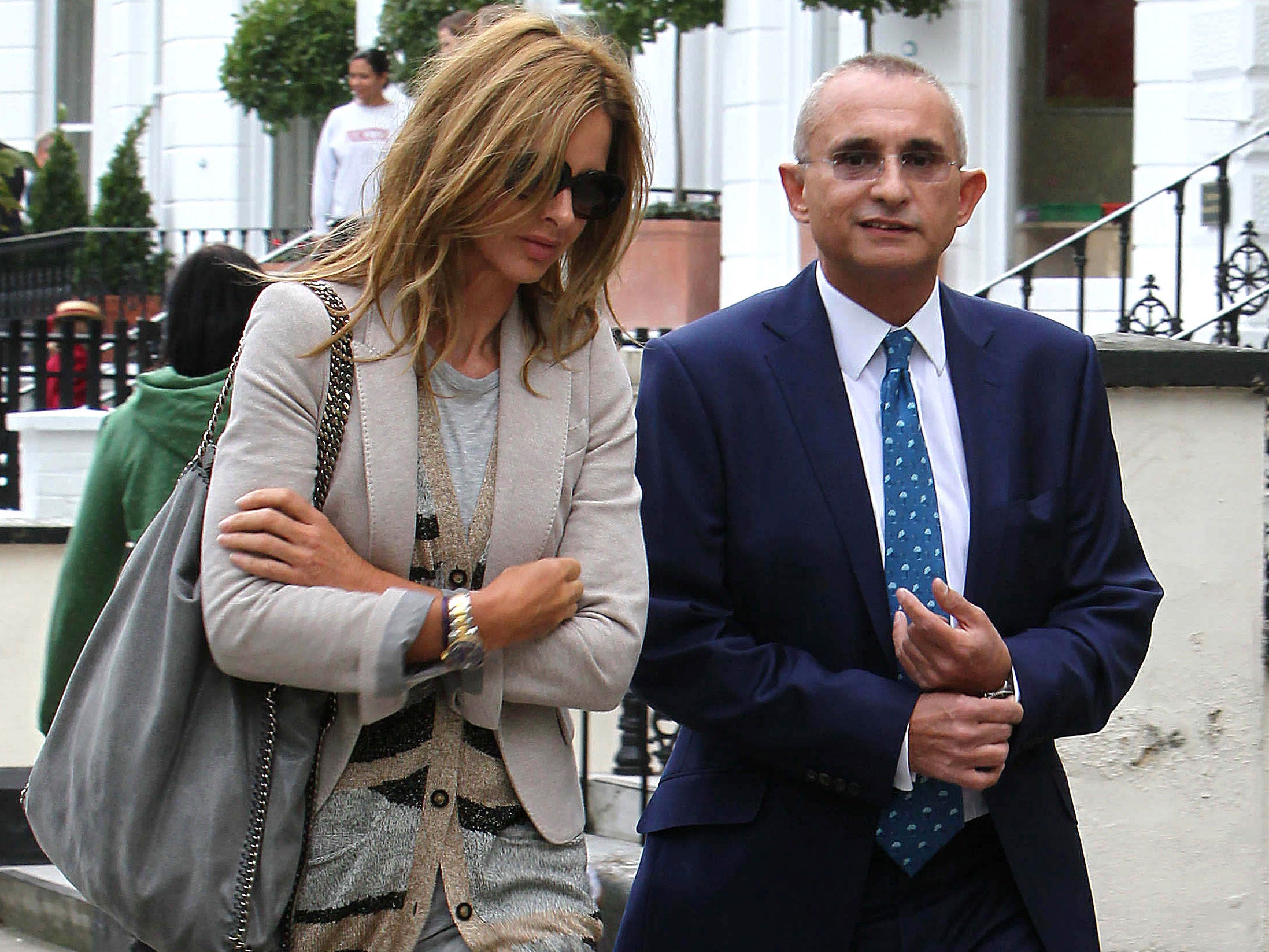 Trinny Woodall now: Grieving her first husband.